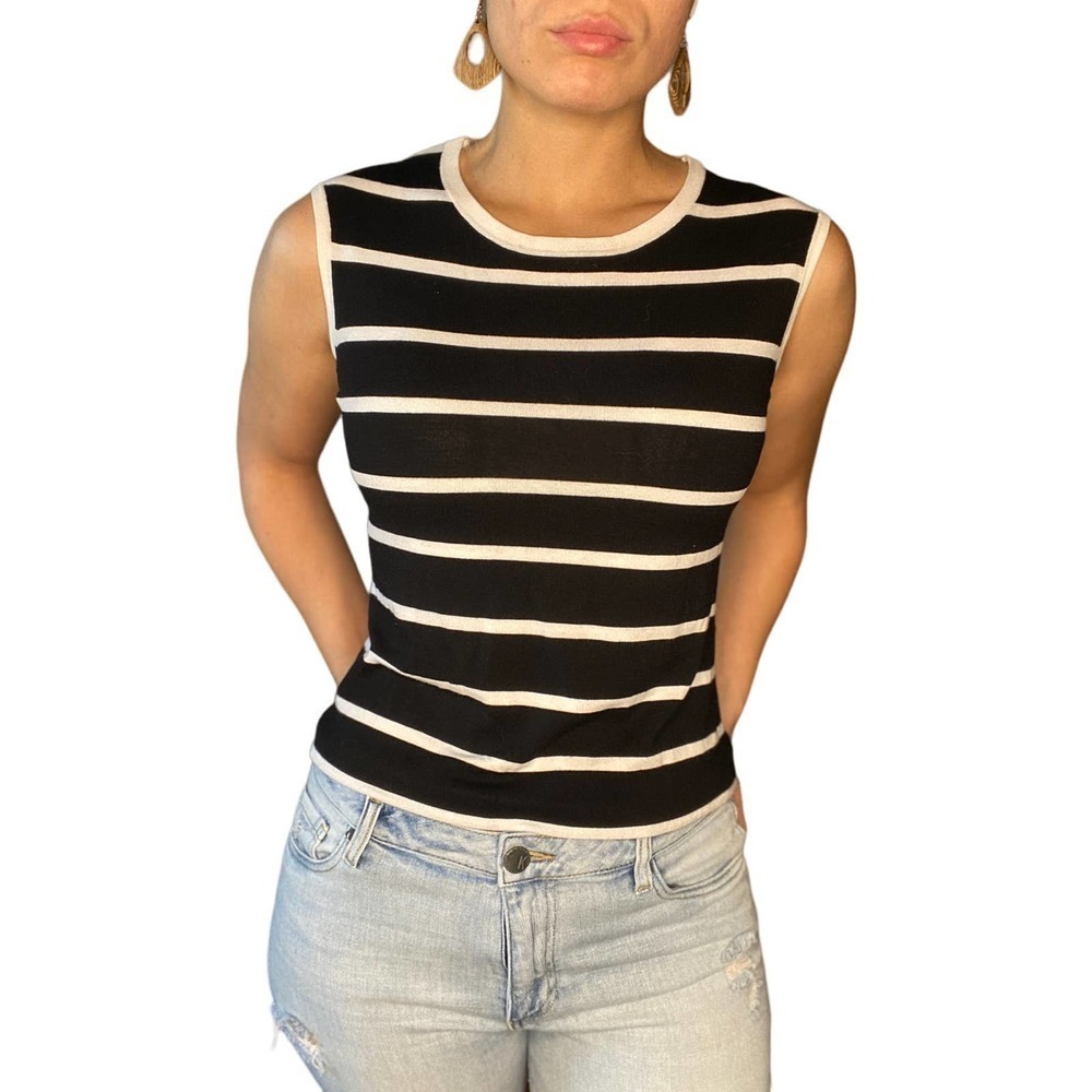 Basler Black Striped Top Small